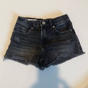 Zara Faded Black Jean Shorts